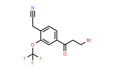 1804141-77-2 | 4-(3-Bromopropanoyl)-2-(trifluoromethoxy)phenylacetonitrile