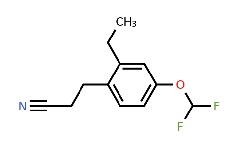 1804142-11-7 | 4-(Difluoromethoxy)-2-ethylphenylpropanenitrile