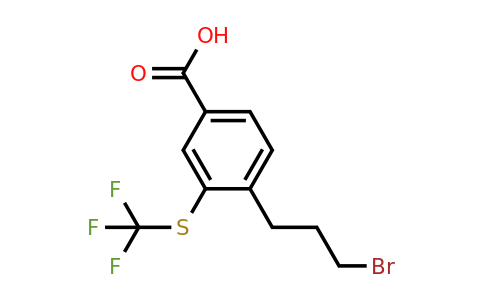 1804142-14-0 | 4-(3-Bromopropyl)-3-(trifluoromethylthio)benzoic acid