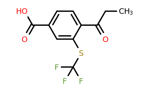 1804142-25-3 | 4-Propionyl-3-(trifluoromethylthio)benzoic acid