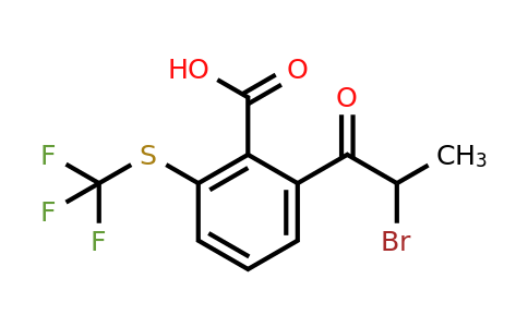 1804142-31-1 | 2-(2-Bromopropanoyl)-6-(trifluoromethylthio)benzoic acid