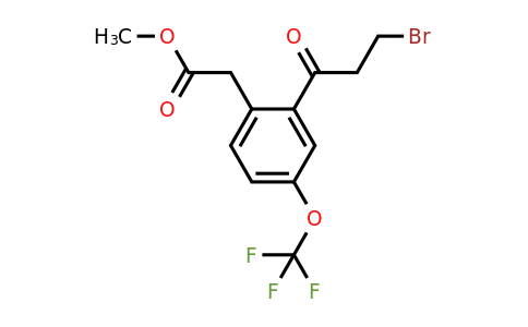 1804142-38-8 | Methyl 2-(3-bromopropanoyl)-4-(trifluoromethoxy)phenylacetate