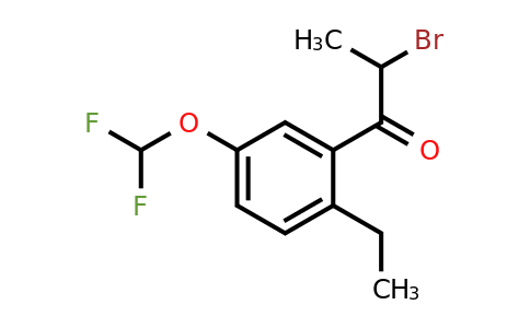 1804142-41-3 | 2-Bromo-1-(5-(difluoromethoxy)-2-ethylphenyl)propan-1-one