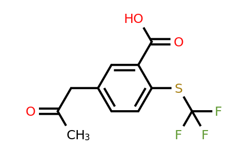 1804142-46-8 | 5-(2-Oxopropyl)-2-(trifluoromethylthio)benzoic acid