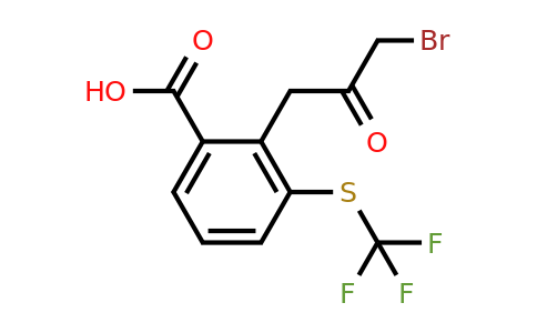 1804142-51-5 | 2-(3-Bromo-2-oxopropyl)-3-(trifluoromethylthio)benzoic acid