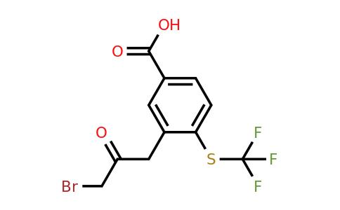 1804142-55-9 | 3-(3-Bromo-2-oxopropyl)-4-(trifluoromethylthio)benzoic acid