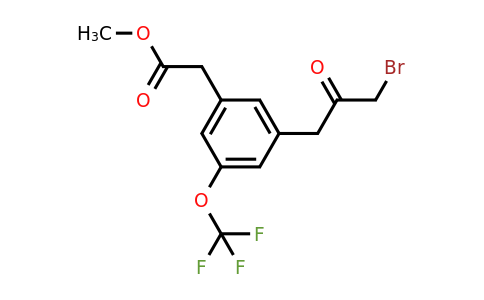 1804142-62-8 | Methyl 3-(3-bromo-2-oxopropyl)-5-(trifluoromethoxy)phenylacetate