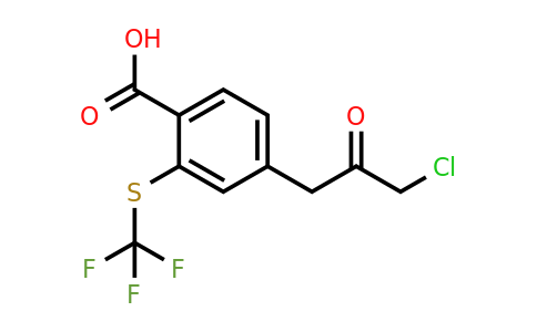 1804142-65-1 | 4-(3-Chloro-2-oxopropyl)-2-(trifluoromethylthio)benzoic acid