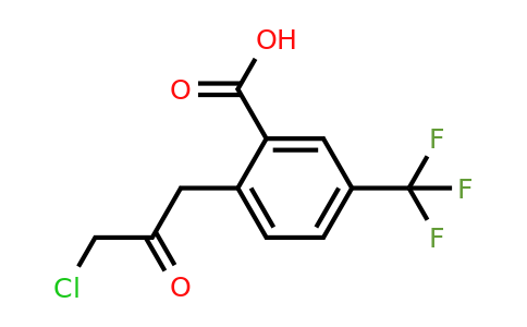 1804144-03-3 | 2-(3-Chloro-2-oxopropyl)-5-(trifluoromethyl)benzoic acid