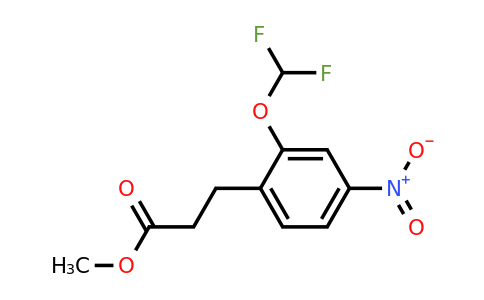 1804144-35-1 | Methyl 2-(difluoromethoxy)-4-nitrophenylpropanoate
