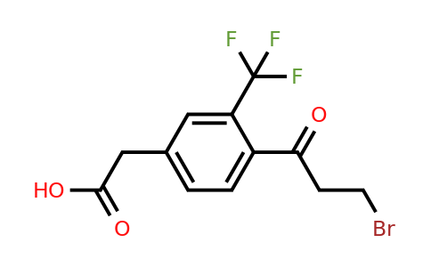 1804144-83-9 | 4-(3-Bromopropanoyl)-3-(trifluoromethyl)phenylacetic acid