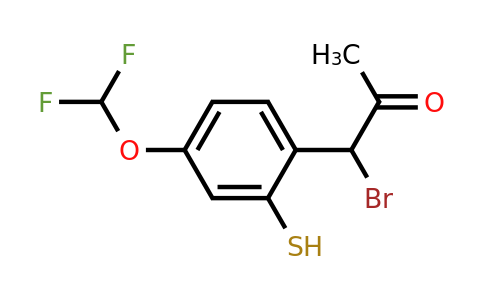 1804144-98-6 | 1-Bromo-1-(4-(difluoromethoxy)-2-mercaptophenyl)propan-2-one