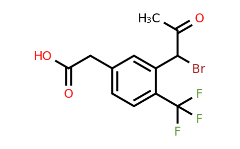 1804145-12-7 | 3-(1-Bromo-2-oxopropyl)-4-(trifluoromethyl)phenylacetic acid