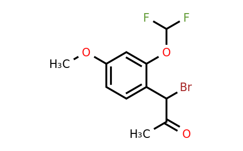 1804145-24-1 | 1-Bromo-1-(2-(difluoromethoxy)-4-methoxyphenyl)propan-2-one
