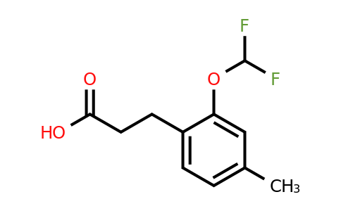 1804145-37-6 | 2-(Difluoromethoxy)-4-methylphenylpropanoic acid