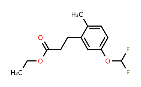 1804145-46-7 | Ethyl 5-(difluoromethoxy)-2-methylphenylpropanoate
