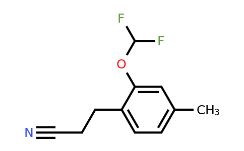 1804145-54-7 | 2-(Difluoromethoxy)-4-methylphenylpropanenitrile