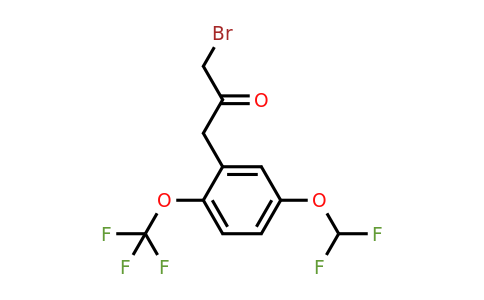 1804145-79-6 | 1-Bromo-3-(5-(difluoromethoxy)-2-(trifluoromethoxy)phenyl)propan-2-one