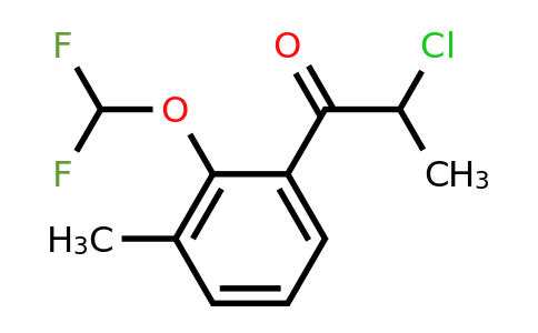 1804145-81-0 | 2-Chloro-1-(2-(difluoromethoxy)-3-methylphenyl)propan-1-one