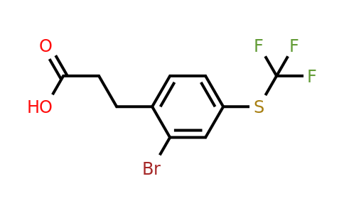 1804145-83-2 | 3-(2-Bromo-4-(trifluoromethylthio)phenyl)propanoic acid