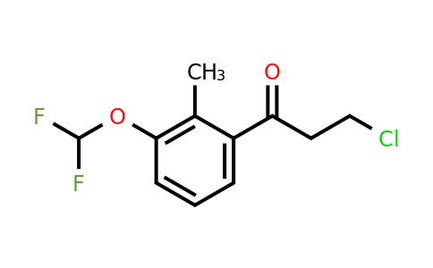 1804145-94-5 | 3-Chloro-1-(3-(difluoromethoxy)-2-methylphenyl)propan-1-one