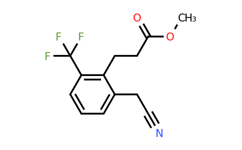 1804146-38-0 | Methyl 3-(2-(cyanomethyl)-6-(trifluoromethyl)phenyl)propanoate