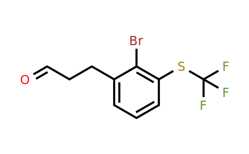 1804146-39-1 | 3-(2-Bromo-3-(trifluoromethylthio)phenyl)propanal
