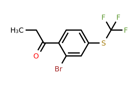 1804146-55-1 | 1-(2-Bromo-4-(trifluoromethylthio)phenyl)propan-1-one