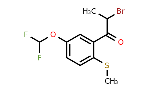 1804146-65-3 | 2-Bromo-1-(5-(difluoromethoxy)-2-(methylthio)phenyl)propan-1-one