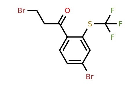 1804146-68-6 | 3-Bromo-1-(4-bromo-2-(trifluoromethylthio)phenyl)propan-1-one