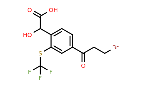 1804146-75-5 | 4-(3-Bromopropanoyl)-2-(trifluoromethylthio)mandelic acid