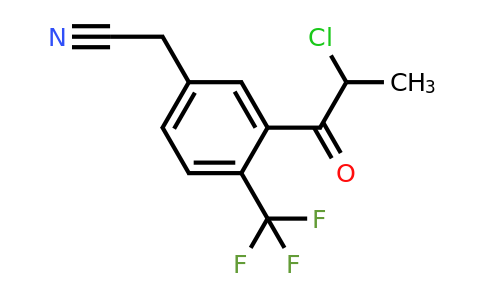 1804146-79-9 | 3-(2-Chloropropanoyl)-4-(trifluoromethyl)phenylacetonitrile