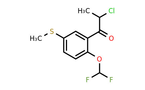 1804146-80-2 | 2-Chloro-1-(2-(difluoromethoxy)-5-(methylthio)phenyl)propan-1-one