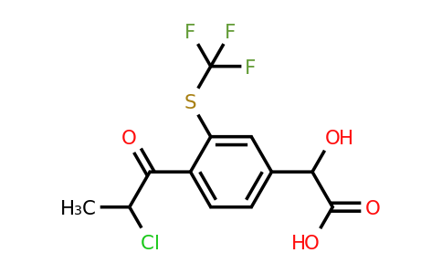 1804146-81-3 | 4-(2-Chloropropanoyl)-3-(trifluoromethylthio)mandelic acid