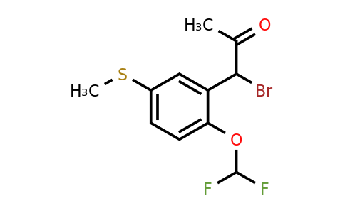 1804146-86-8 | 1-Bromo-1-(2-(difluoromethoxy)-5-(methylthio)phenyl)propan-2-one