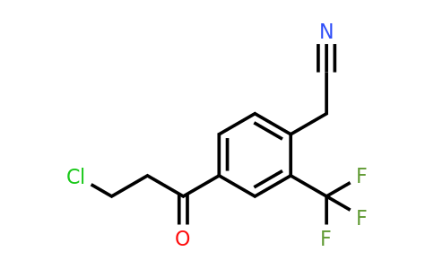 1804146-88-0 | 4-(3-Chloropropanoyl)-2-(trifluoromethyl)phenylacetonitrile