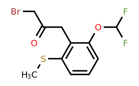 1804146-94-8 | 3-Bromo-1-(2-(difluoromethoxy)-6-(methylthio)phenyl)propan-2-one