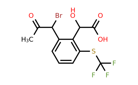 1804146-96-0 | 2-(1-Bromo-2-oxopropyl)-6-(trifluoromethylthio)mandelic acid