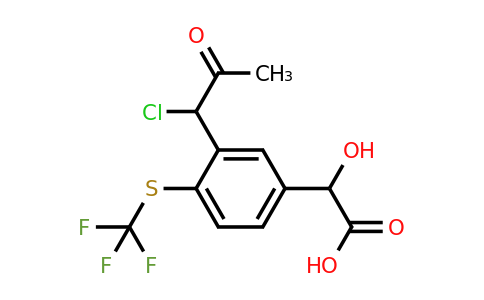 1804147-15-6 | 3-(1-Chloro-2-oxopropyl)-4-(trifluoromethylthio)mandelic acid