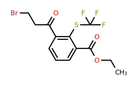 1804147-30-5 | Ethyl 3-(3-bromopropanoyl)-2-(trifluoromethylthio)benzoate
