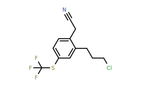 1804147-40-7 | 2-(3-Chloropropyl)-4-(trifluoromethylthio)phenylacetonitrile