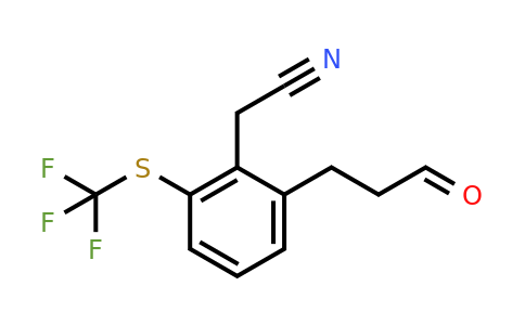 1804147-49-6 | 2-(3-Oxopropyl)-6-(trifluoromethylthio)phenylacetonitrile
