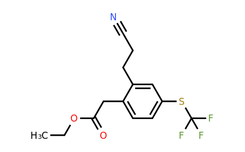 1804148-08-0 | Ethyl 2-(2-cyanoethyl)-4-(trifluoromethylthio)phenylacetate