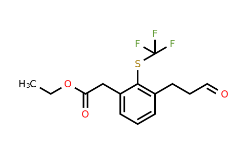 1804148-23-9 | Ethyl 3-(3-oxopropyl)-2-(trifluoromethylthio)phenylacetate