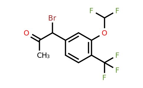 1804148-31-9 | 1-Bromo-1-(3-(difluoromethoxy)-4-(trifluoromethyl)phenyl)propan-2-one