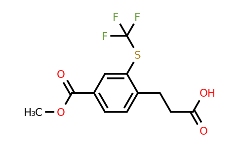 1804148-32-0 | Methyl 4-(2-carboxyethyl)-3-(trifluoromethylthio)benzoate