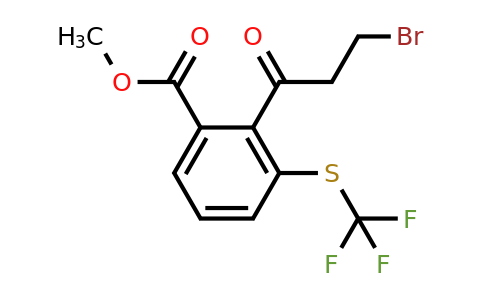 1804148-49-9 | Methyl 2-(3-bromopropanoyl)-3-(trifluoromethylthio)benzoate