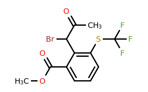 1804148-54-6 | Methyl 2-(1-bromo-2-oxopropyl)-3-(trifluoromethylthio)benzoate