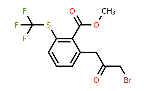 1804148-61-5 | Methyl 2-(3-bromo-2-oxopropyl)-6-(trifluoromethylthio)benzoate