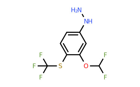 1804148-72-8 | 1-(3-(Difluoromethoxy)-4-(trifluoromethylthio)phenyl)hydrazine